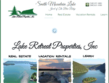 Tablet Screenshot of lakeretreat.com